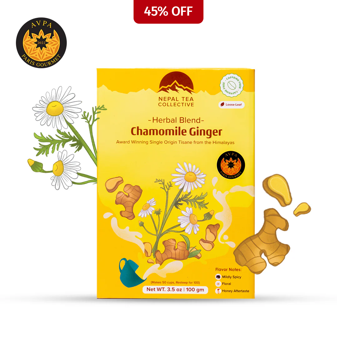 Organic Chamomile Tea with Ginger